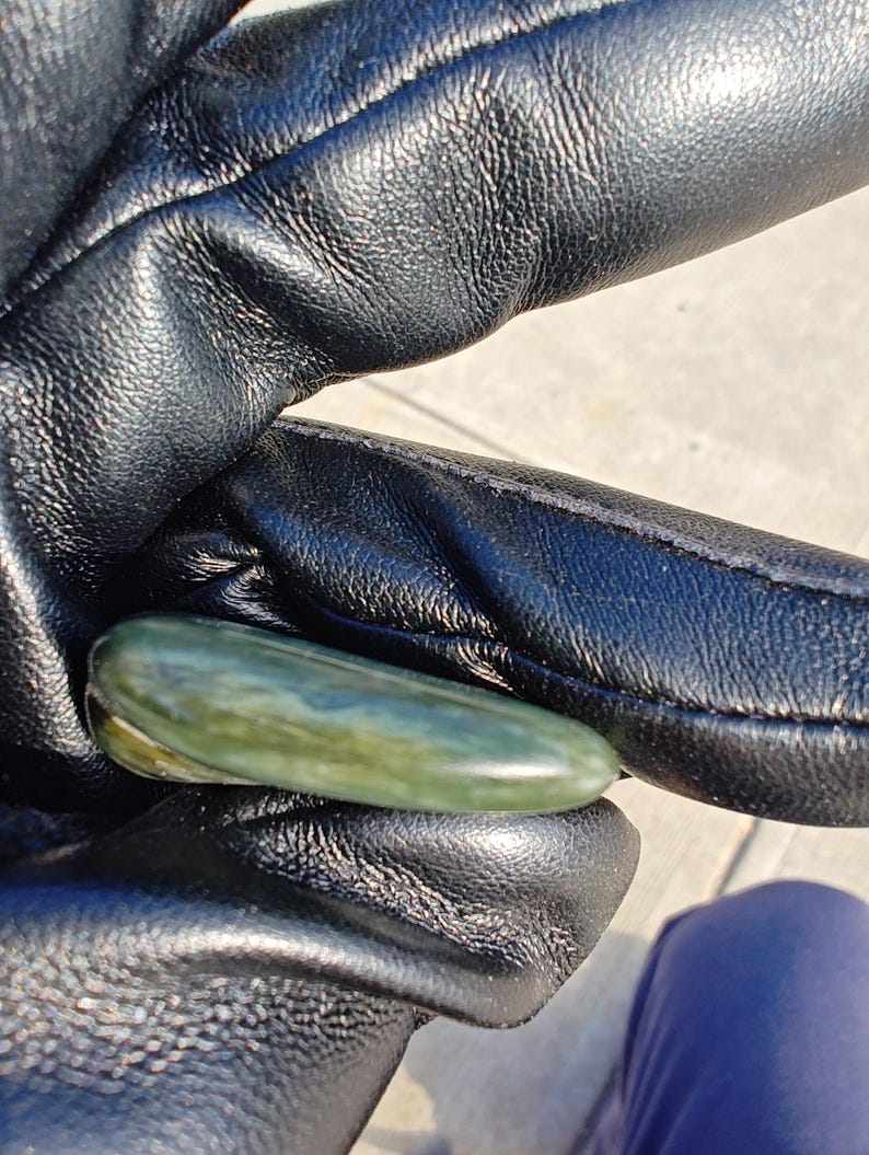 Californian Big Sur Nephrite Jade - Hand Polished Stone - Image 6
