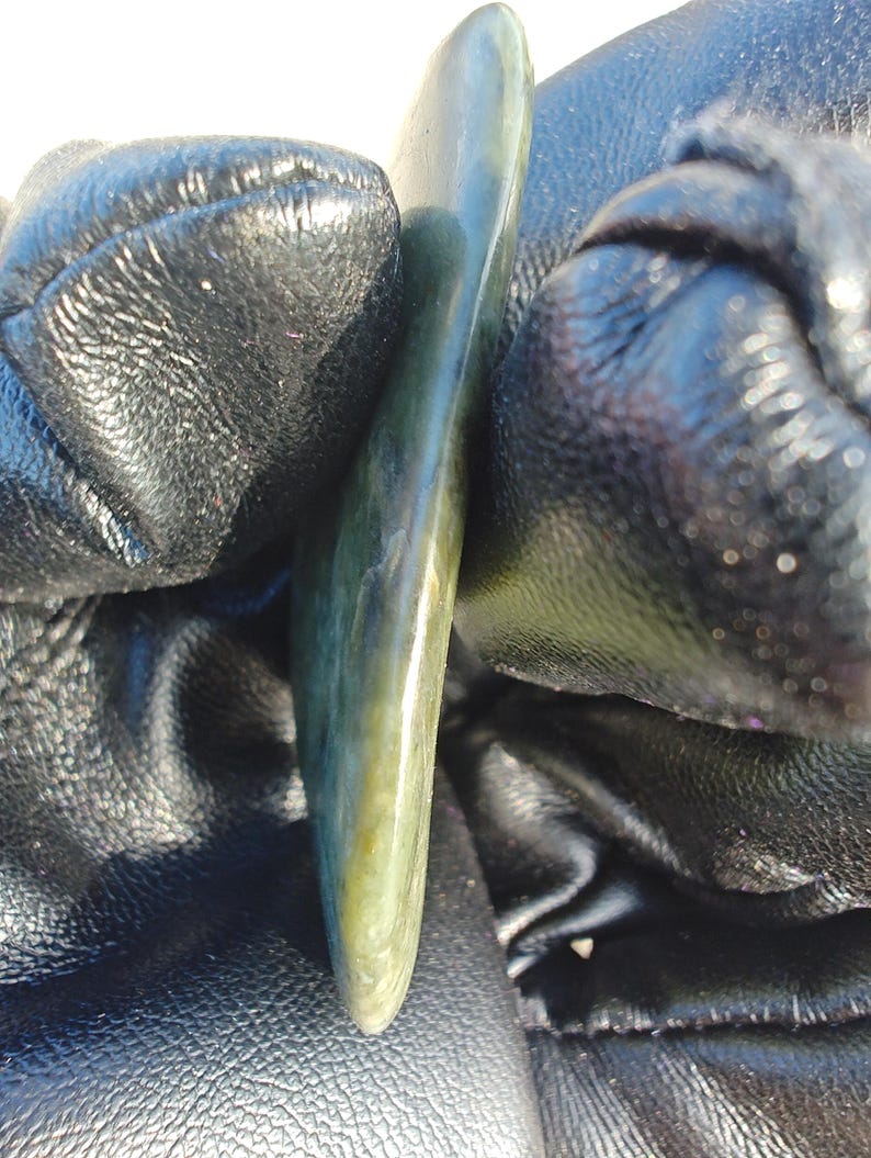 Californian Big Sur Nephrite Jade - Hand Polished Stone - Image 3