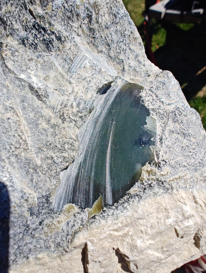 Qinghai Dark Green Nephrite Jade Rough – Carving Stone (4lbs 9oz) - Image 5