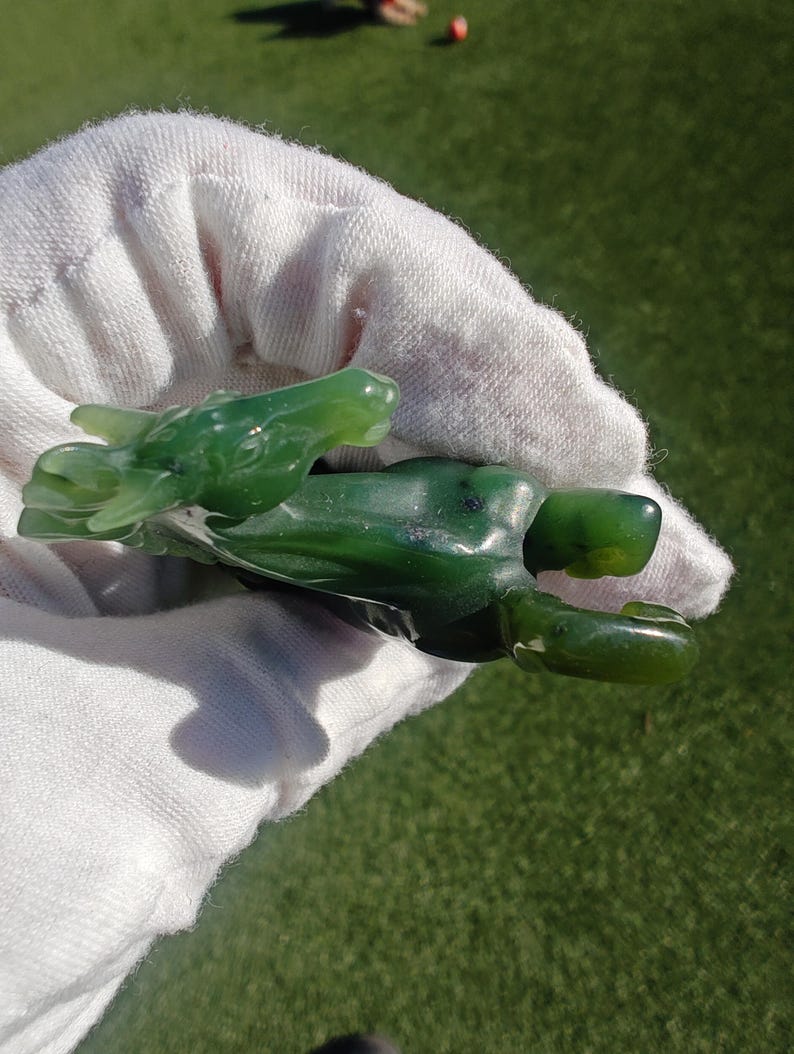 Mac's Jade Brand Handcrafted Certified Himalayan Nephrite Jade Horse (Medium) - Image 7