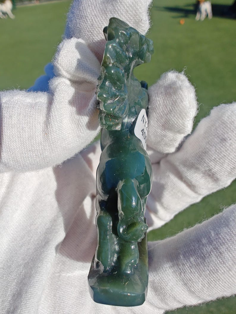 Mac's Jade Brand Handcrafted Certified Nephrite Jade Horse (Small) - Image 5