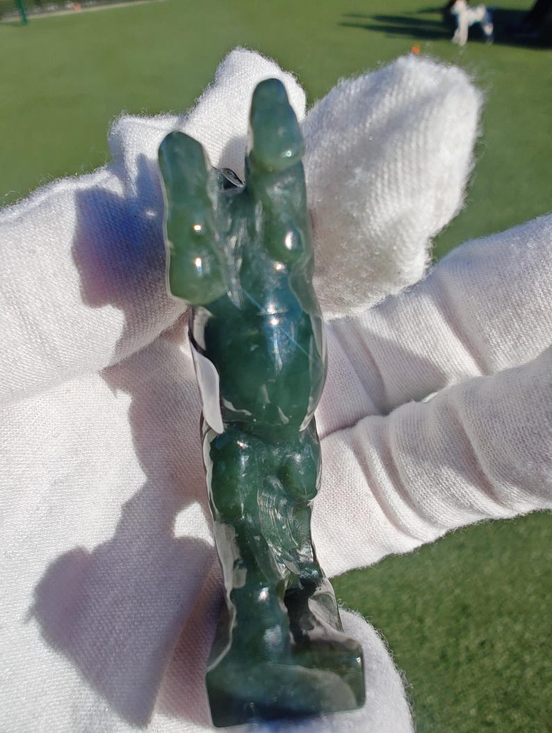 Mac's Jade Brand Handcrafted Certified Nephrite Jade Horse (Small) - Image 7