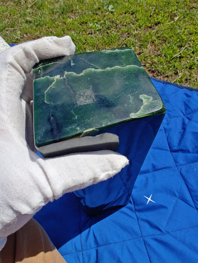 Decent Himalaya Mountain Jade - Pakistani Jade - Hand Polished (Almost 9lbs) - Image 2