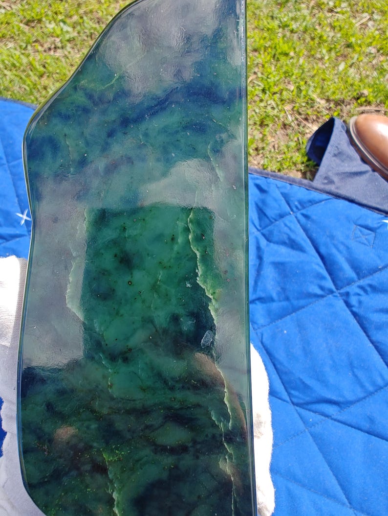 Decent Himalaya Mountain Jade - Pakistani Jade - Hand Polished (Almost 9lbs) - Image 9