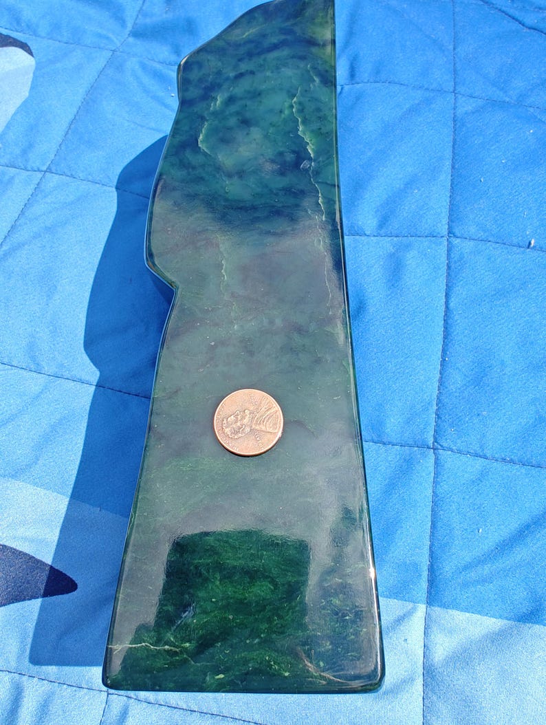 Decent Himalaya Mountain Jade - Pakistani Jade - Hand Polished (Almost 9lbs) - Image 8