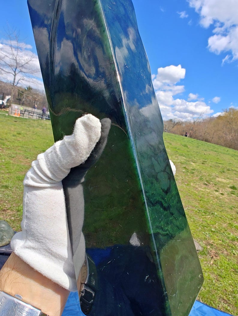 Decent Himalaya Mountain Jade - Pakistani Jade - Hand Polished (Almost 9lbs) - Image 5