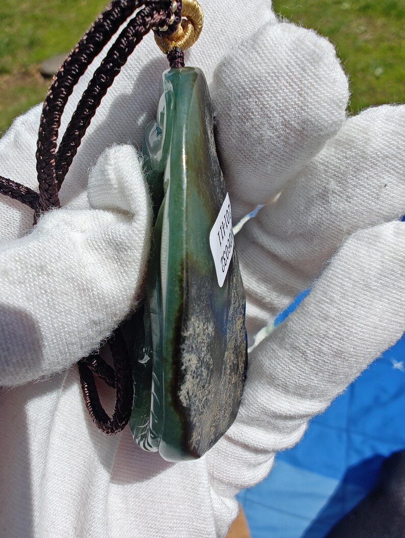 Certiy Guatemalan Icy Jadeite Jade Lizard - Image 9