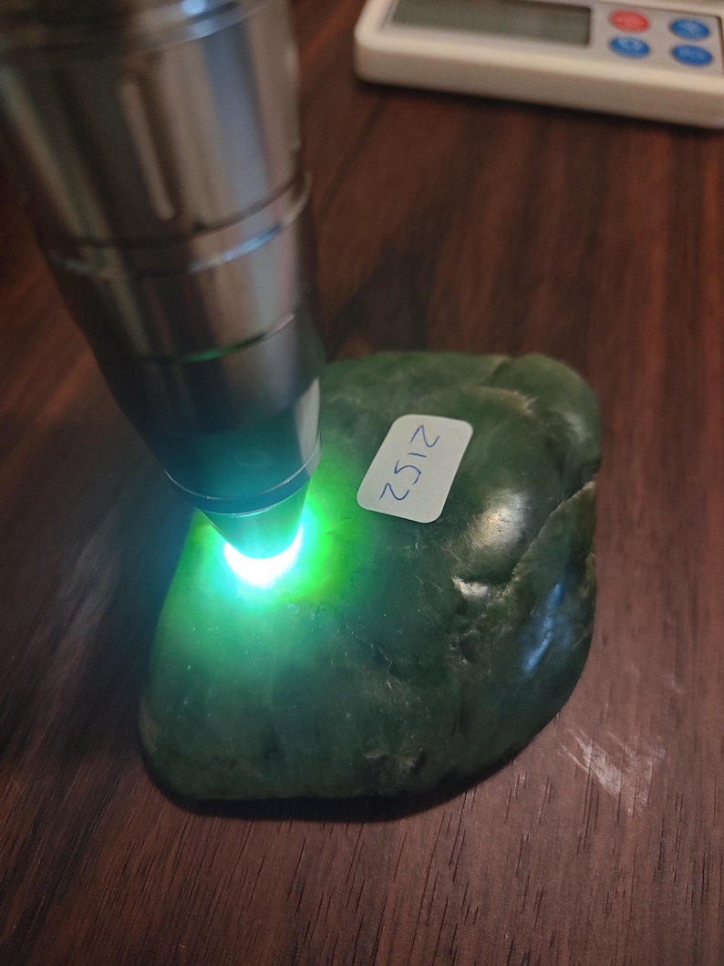 Icy! Authentic Big Sur Jade Tumbled Palm Stone - Image 9