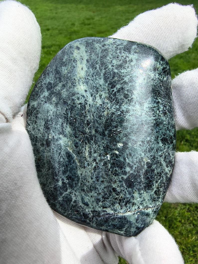 Dive Piece! Ocean Polish Rare Big Sur Jade Palm Stone
