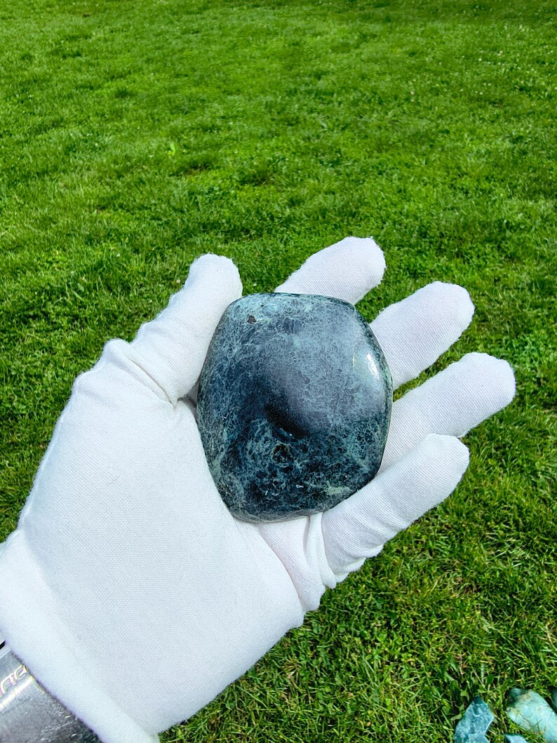 Dive Piece! Ocean Polish Rare Big Sur Jade Palm Stone - Image 8