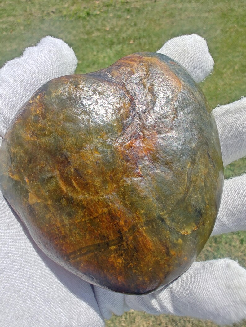Dive Piece! Natural Big Sur Nephrite Jade Oceab Polish 美国碧玉籽料 - Image 2