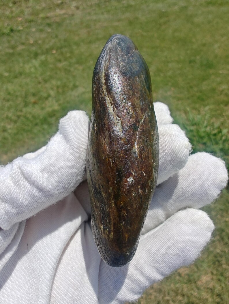 Dive Piece! Natural Big Sur Nephrite Jade Oceab Polish 美国碧玉籽料 - Image 4
