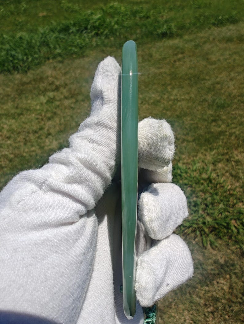 Certified Siberian Nephrite Guasha Jade with chayotancy - Image 7
