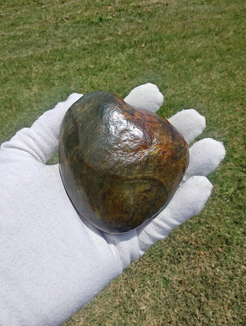 Dive Piece! Natural Big Sur Nephrite Jade Oceab Polish 美国碧玉籽料 - Image 7