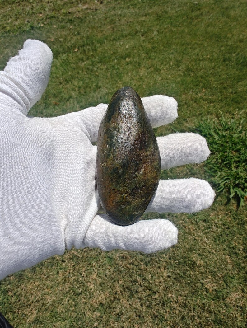 Dive Piece! Natural Big Sur Nephrite Jade Oceab Polish 美国碧玉籽料 - Image 7