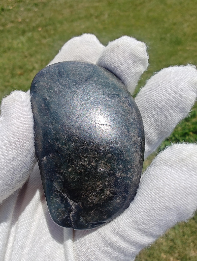 Dive Piece! Natural Big Sur Nephrite Jade Oceab Polish 美国碧玉籽料