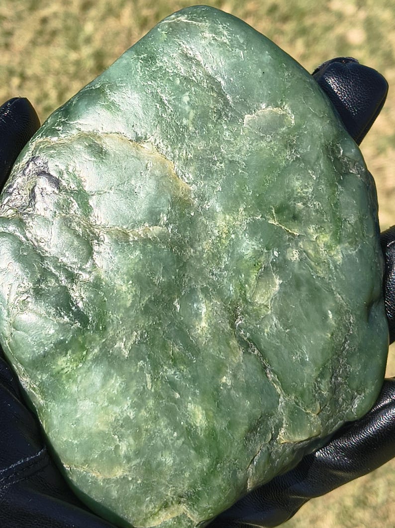 Big Sur Icy Jade Stone - Hand-polished