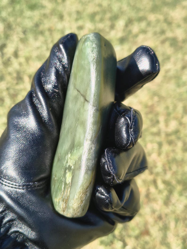 Dive Piece! Ocean Polish Big Sur Jade Palm Stone - Image 3