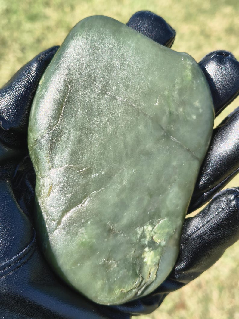 Dive Piece! Ocean Polish Big Sur Jade Palm Stone - Image 2