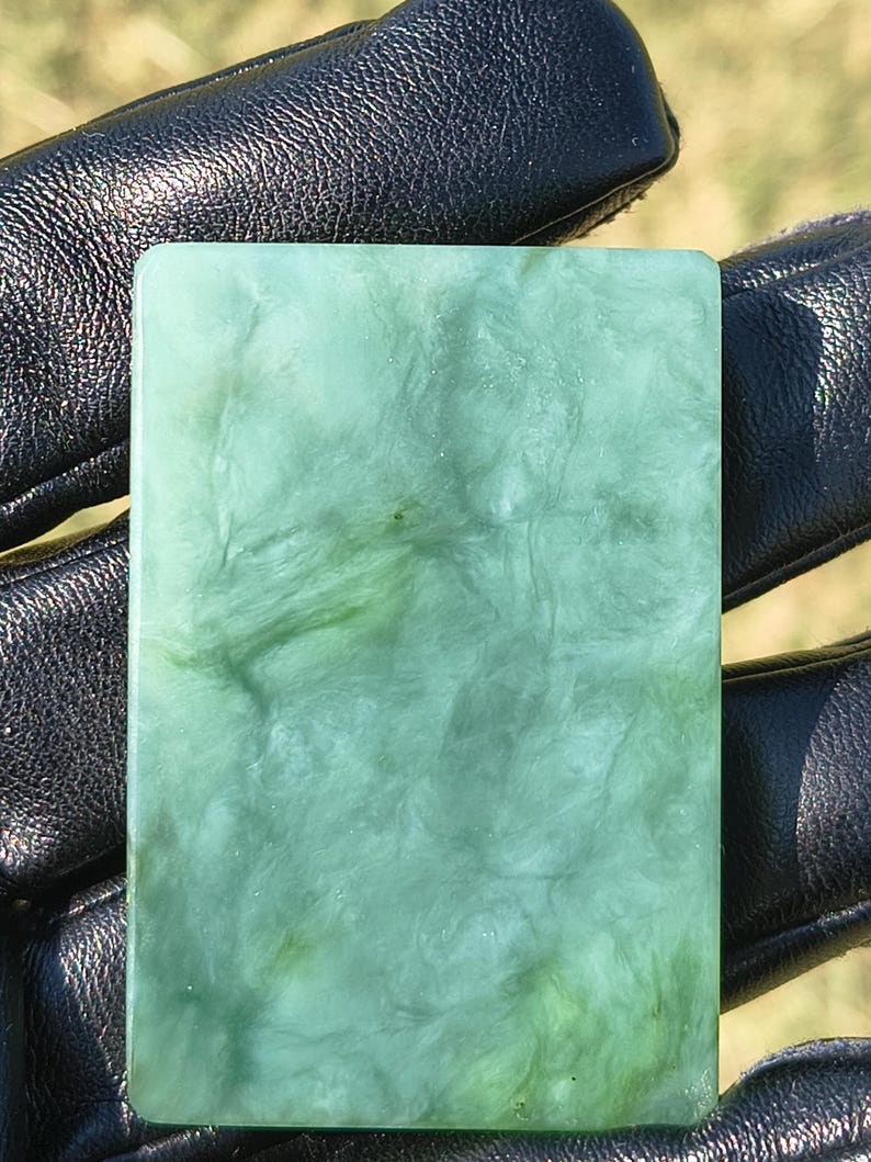Zero Fractures and Icy! Authentic Canadian Icy Nephrite Jade Sample