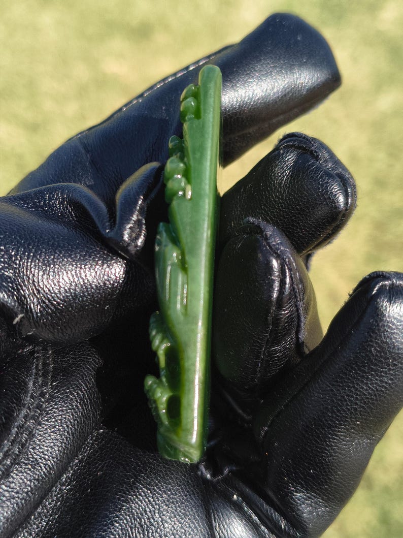 Authentic Nephrite Jade Hand Carved Stereo Landscape (Lab Certified Himalayan Jade) - Image 5