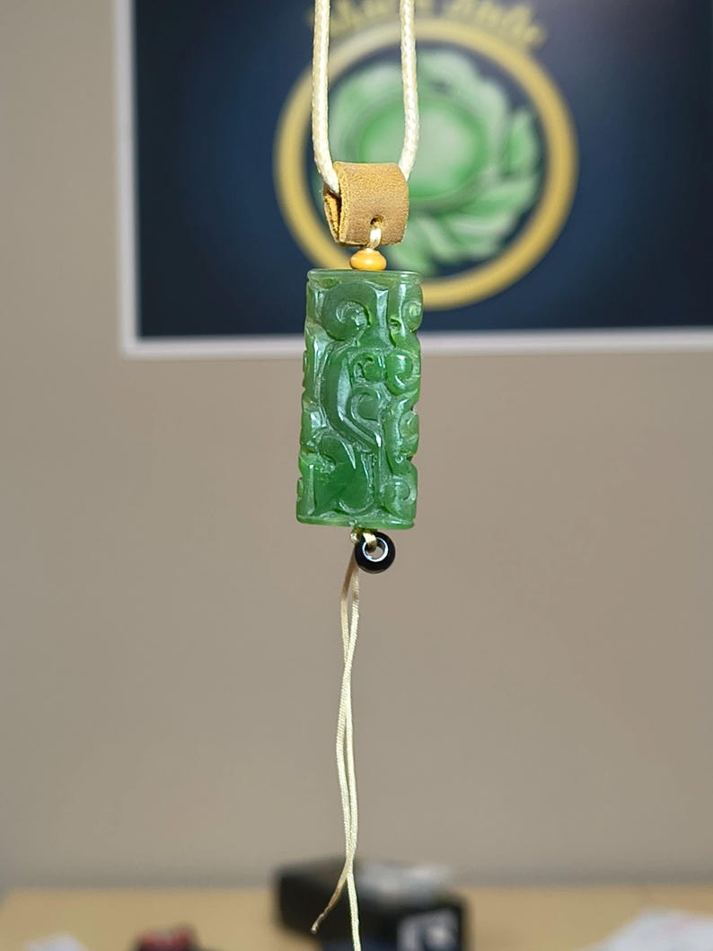 Certified Handmade Canadian Yukon Nephrite Jade Tube Bead