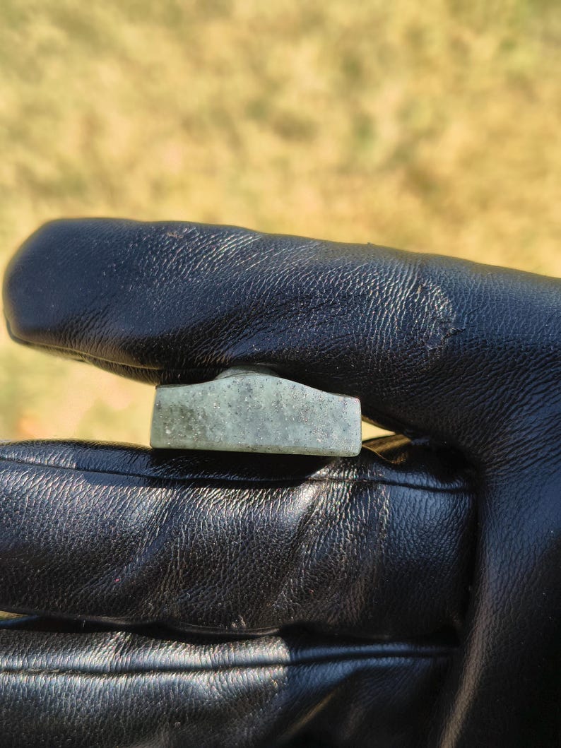 Certified Handmade Authentic Nephrite Jade Buddha's face Pendant (Not Big Sur Jade) - Image 4