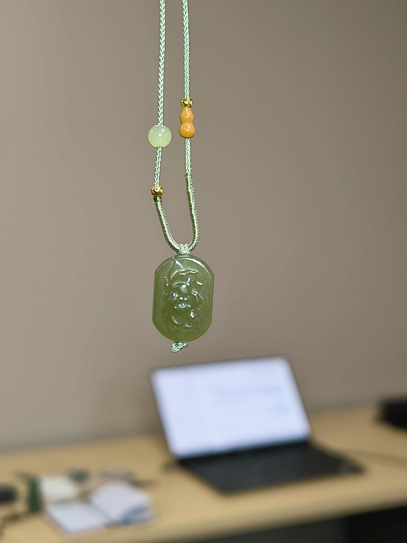 Lotus Flower Pendant – Kunlun Nephrite Jade