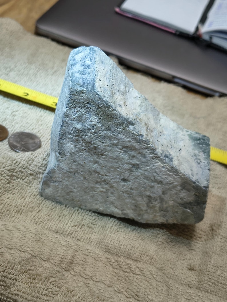 2lbs! Huge! Guatemalan Blue-Green Jadeite Rough – Carving Stone for Learners - Image 3