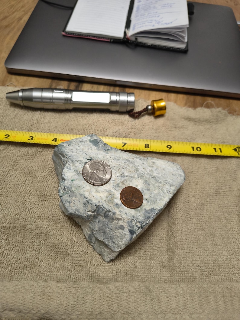 2lbs! Huge! Guatemalan Blue-Green Jadeite Rough – Carving Stone for Learners - Image 9