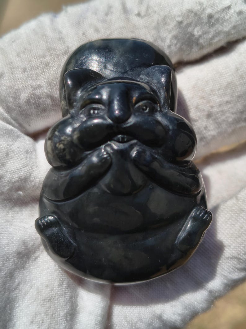 Handcraved Certified Authentic Nephrite Jade Squirrel