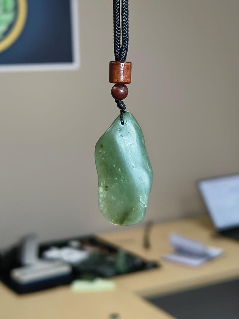 Icy! Californian Big Sur Nephrite Jade - Hand Polished Stone