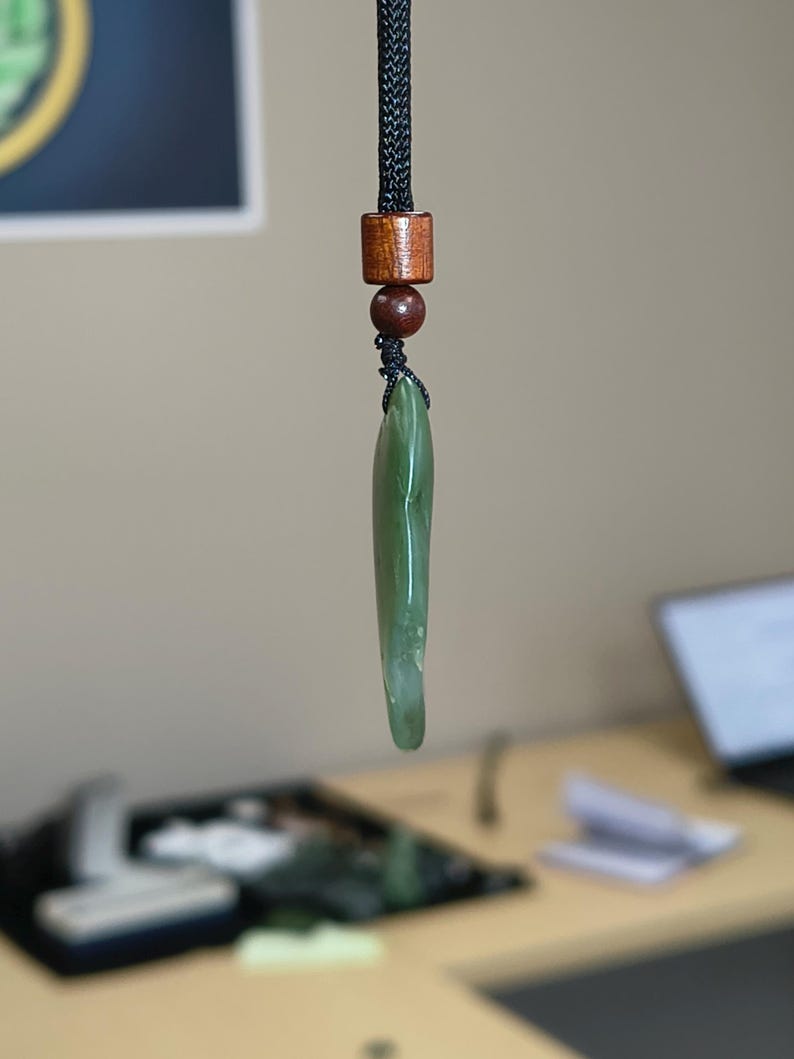 Icy! Californian Big Sur Nephrite Jade - Hand Polished Stone - Image 3