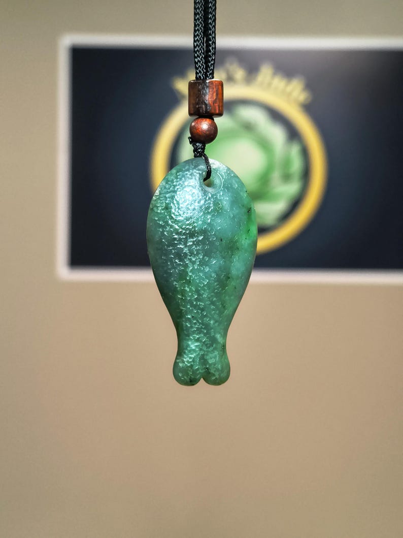 Hand-Crafted Certified Canadian Nephrite Jade Pendant