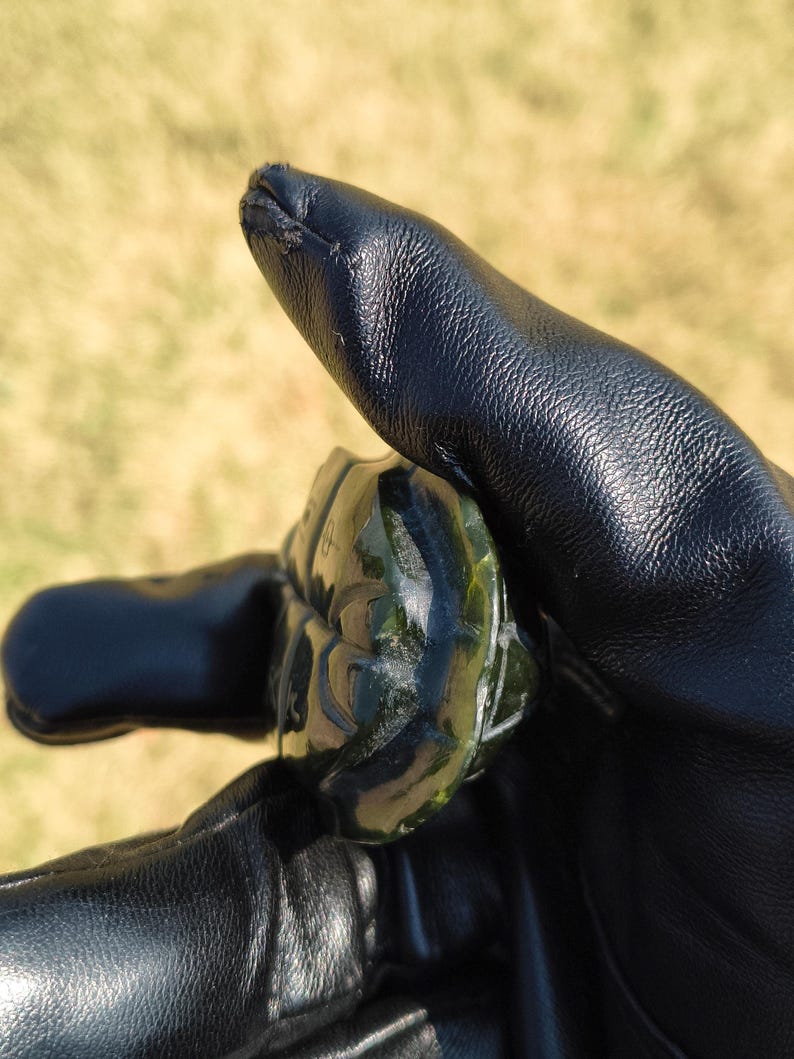 imcredibly Lifelike! Certified Hand Carved Nephrite Jade Turtle Shell - Image 5