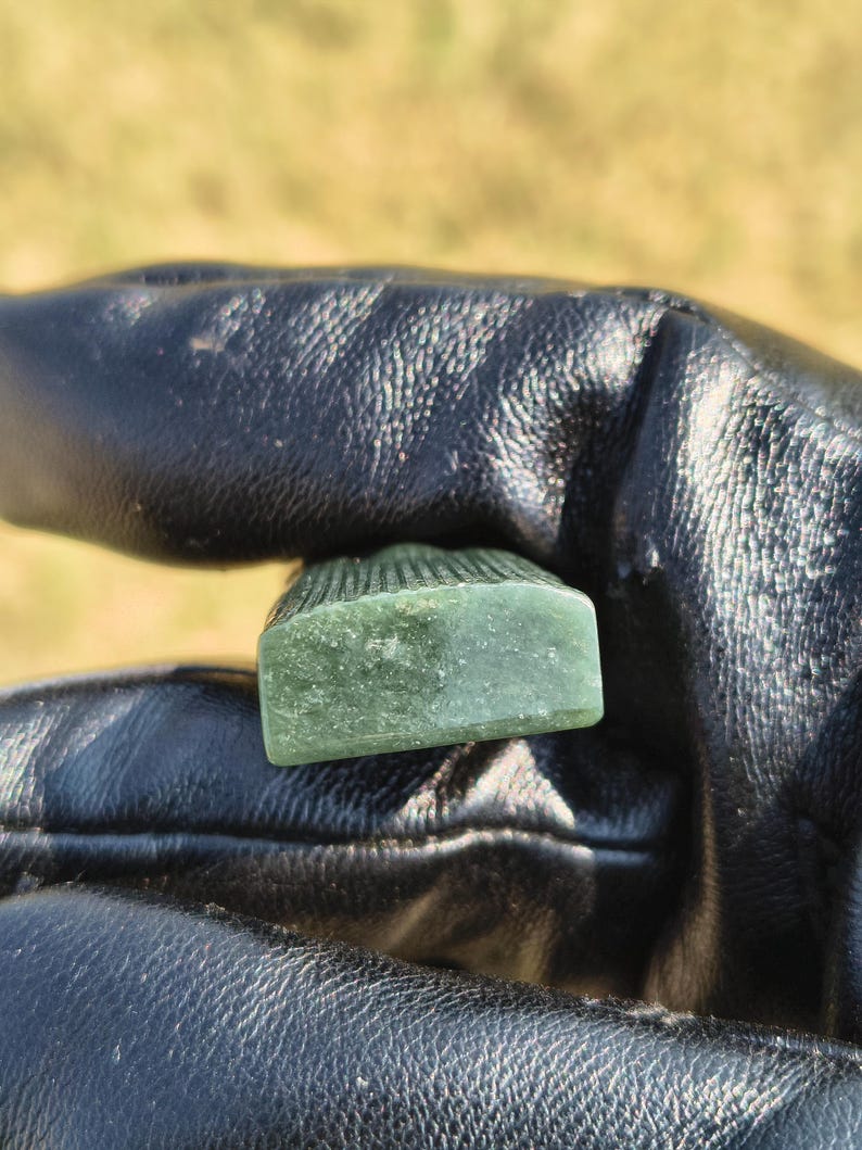 Certified Handmade Authentic Nephrite Jade Human face Pendant (Not Big Sur Jade) - Image 4