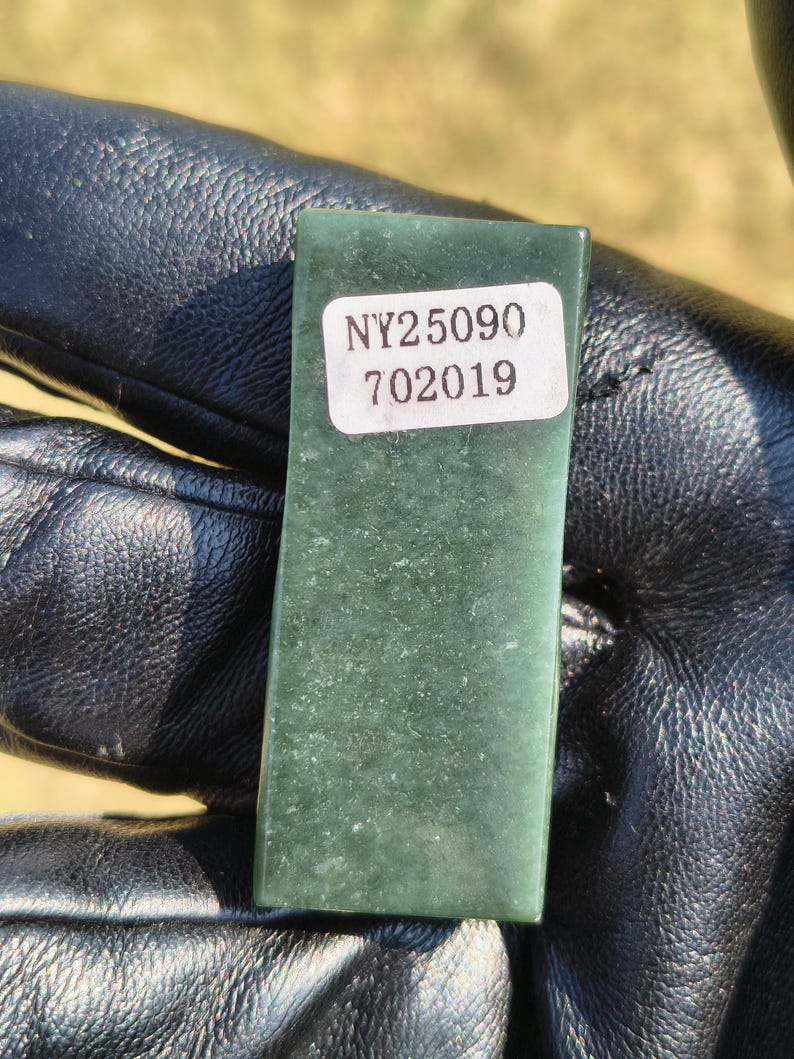 Certified Handmade Authentic Nephrite Jade Human face Pendant (Not Big Sur Jade) - Image 2