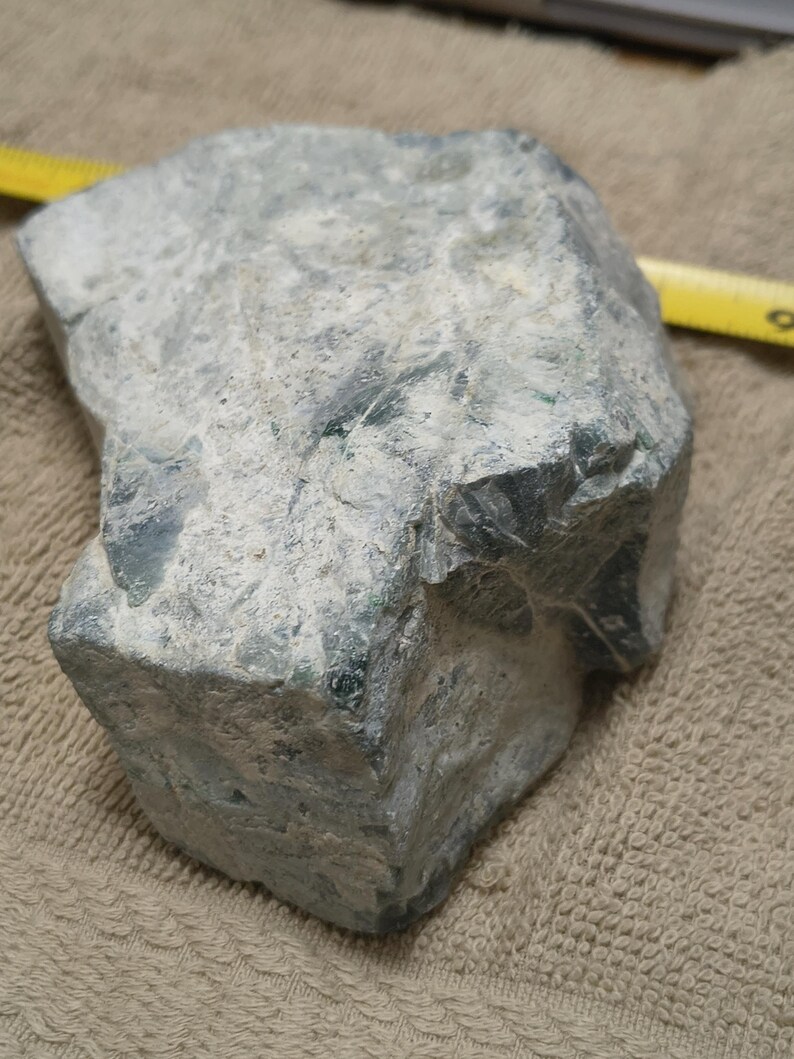 2lbs! Huge! Guatemalan Blue-Green Jadeite Rough – Carving Stone for Learners - Image 7