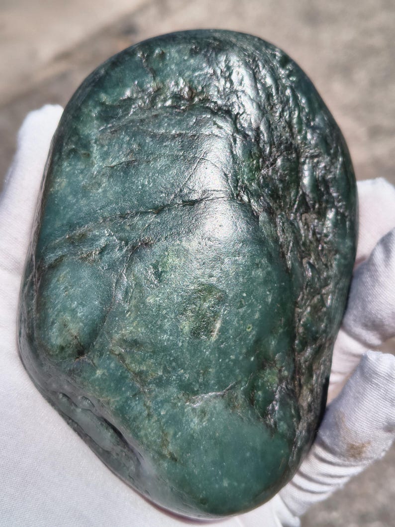 Dive Piece! Blue-Grren Ocean Polish Big Sur Jade Boulder
