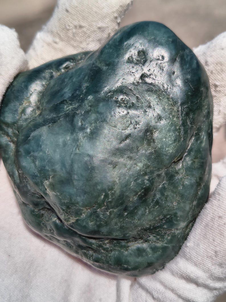 Authentic Big Sur Blue Jade Stone - Hand-polished