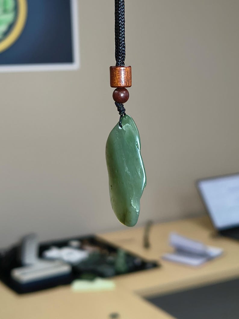 Icy! Californian Big Sur Nephrite Jade - Hand Polished Stone - Image 5