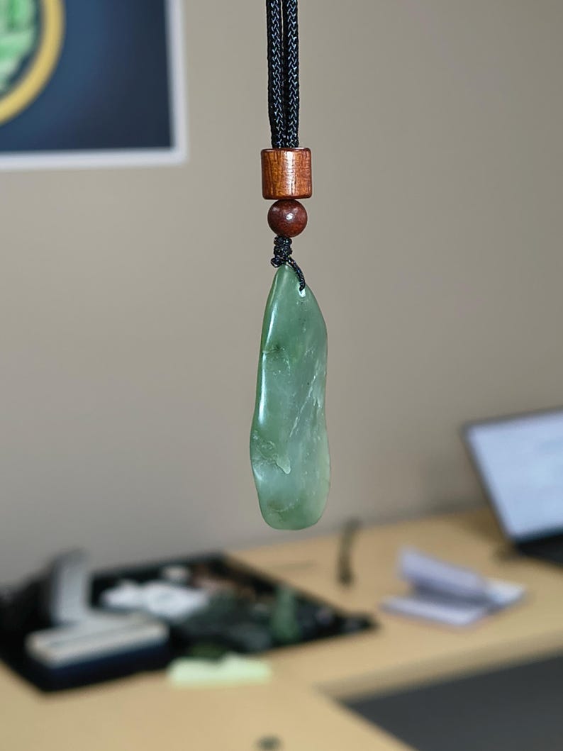 Icy! Californian Big Sur Nephrite Jade - Hand Polished Stone - Image 4